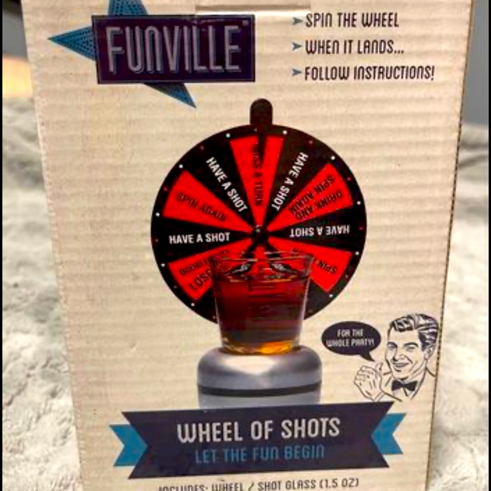 FunVille Wheel Of Shots. New In Box  New Let The Fun Begin.